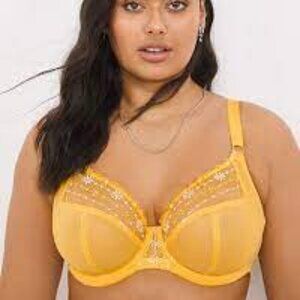 Elomi Matilda Side Support Plunge Bra Size 42F UK ~ Daisy #8900